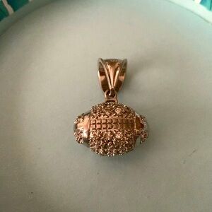 925 Sterling Silver Football Pendant